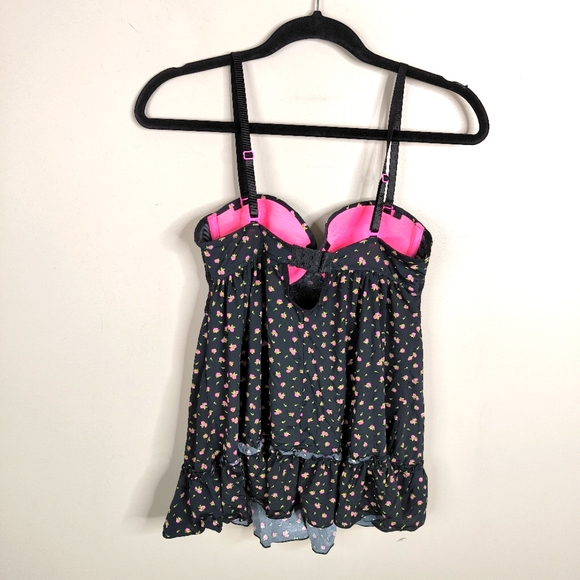 Vintage Y2K Babydoll Barbie Floral Babydoll Lolita Cute Feminine Slip Dress S - Picture 2 of 6